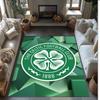 Tappeto Morbido Antiscivolo per Interni con Motivo Calcio Celtic FC, Tappetino Decorativo Sportivo per Camera da Letto