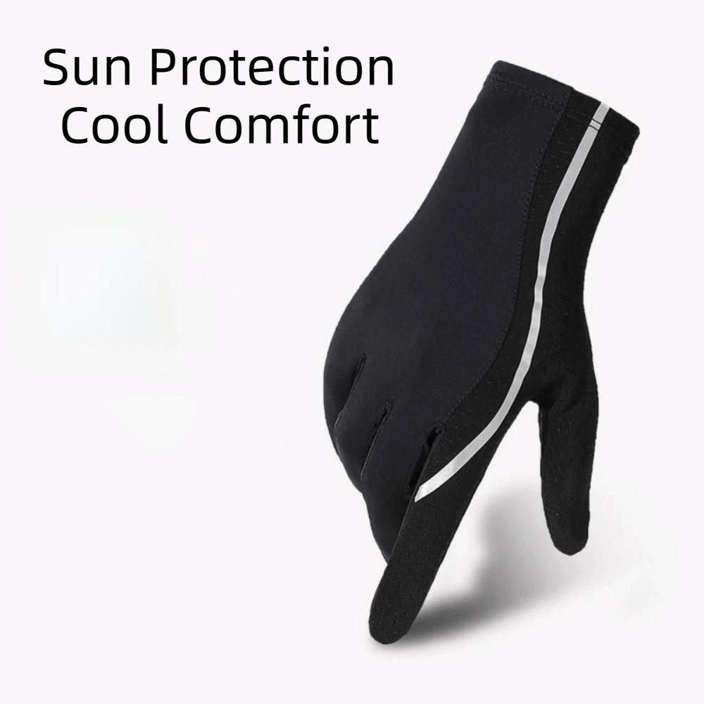 Non-Slip Ice Silk Riding Gloves Waterproof Summer Driving Mittens Summer Season