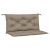 VidaXL Set of 2 Garden Bench Cushions, Bench Cover with String Sets, Waterproof Outdoor Cushion, Taupe 361667