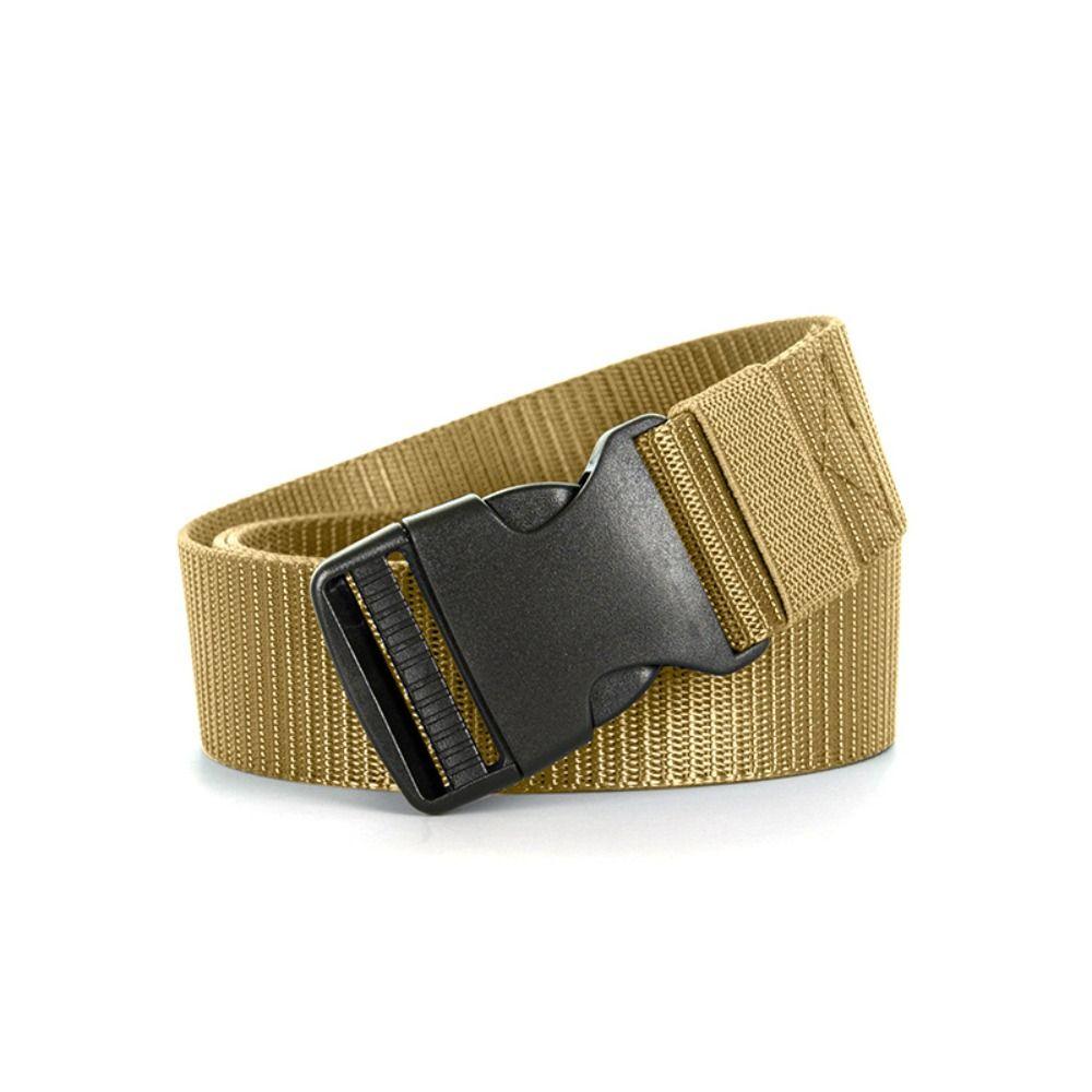 Quick Release Plastic Buckle Waistband Luxury Brand Design Weave Waist Band Fashion Canvas Strap