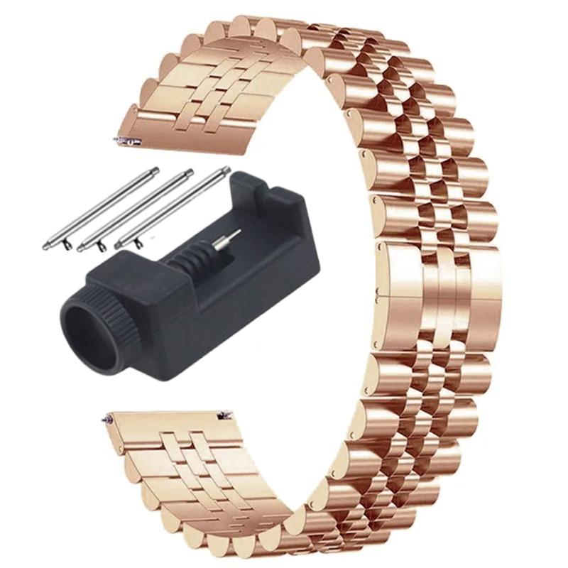 22mm Metal Strap for Huawei Watch Titanium GT6 GT5 GT4 GT3 Pro 46mm Stainless Steel Bracelet for Amazfit GTR 4 3 2 Balance Stratos 2 3