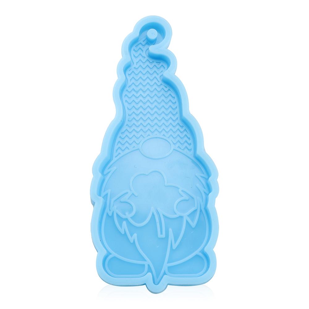 Christmas Silicone Mold Xtmas Tree Hanging Tags Keychain Pendant Mold Santa Claus Elk Resin Craft Mold Candy Chocolate Cake Tool