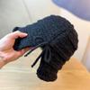 Women's Lightweight Bucket Hat - Elastic Stretch Fit, Open Back Detail,for Autumn Winter Warmth, Thanksgiving & Casual Outfits