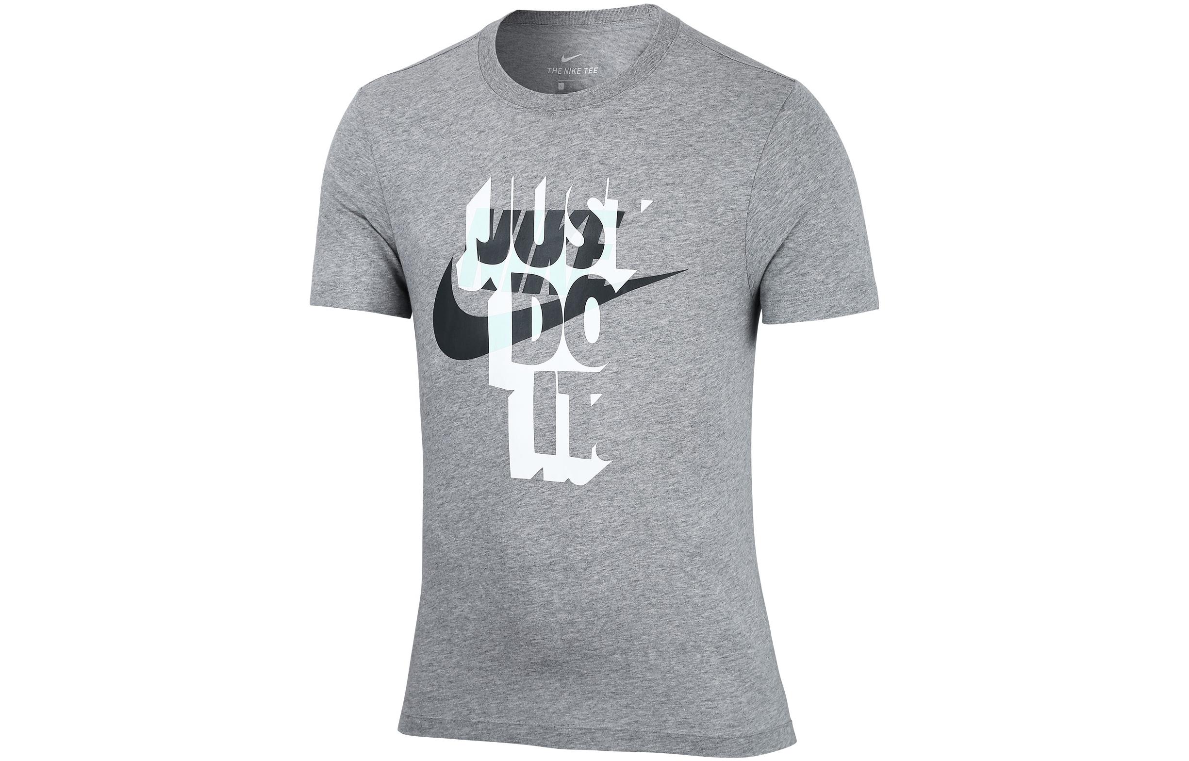 

Nike T Shirts Men s Black Gray Color Crew Neck Moderate Straight Fit AT2742-063 XXL