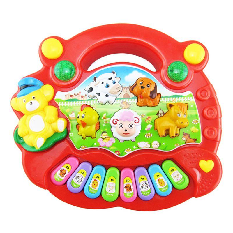 Versatile Musical Educational Animal Farm Piano Enriching Developmental Music Toy For Young Children