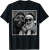 Funny Bigfoot Photobooth with Santa Christmas Xmas Unisex T-Shirt