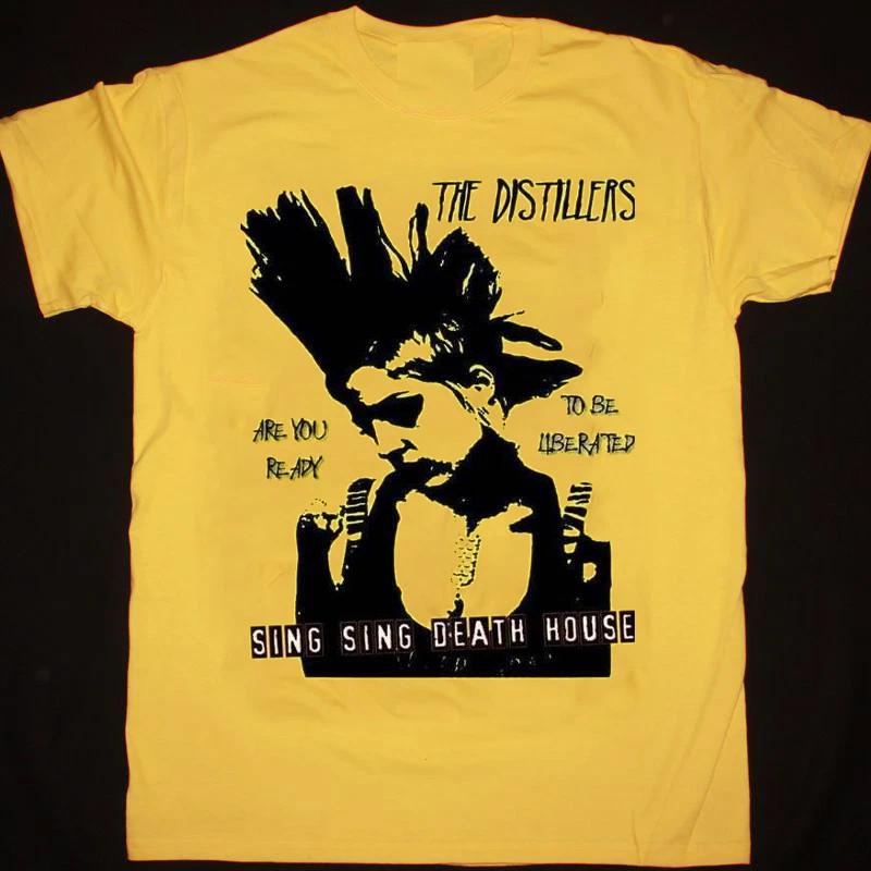 Vtg THE DISTILLERS band Brody Dalle Cotton Yellow All Size T Shirt MC332 M