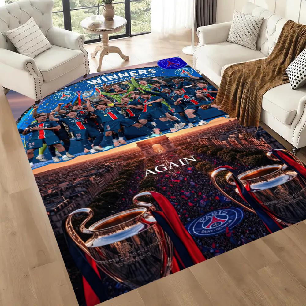 Paris Saint Germain Floor Rug Office Rug Design For Study Room Foyer Playrooms Outdoor Antislip Carpet Decorate Offices Perfect Gift For Womenmen