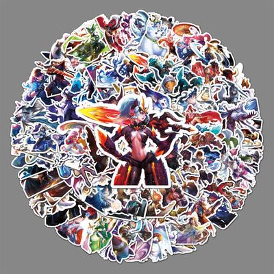 100 Creative Personality Cartoon Game Decoration Scooter Motorcycle Bicycle Car Stickers