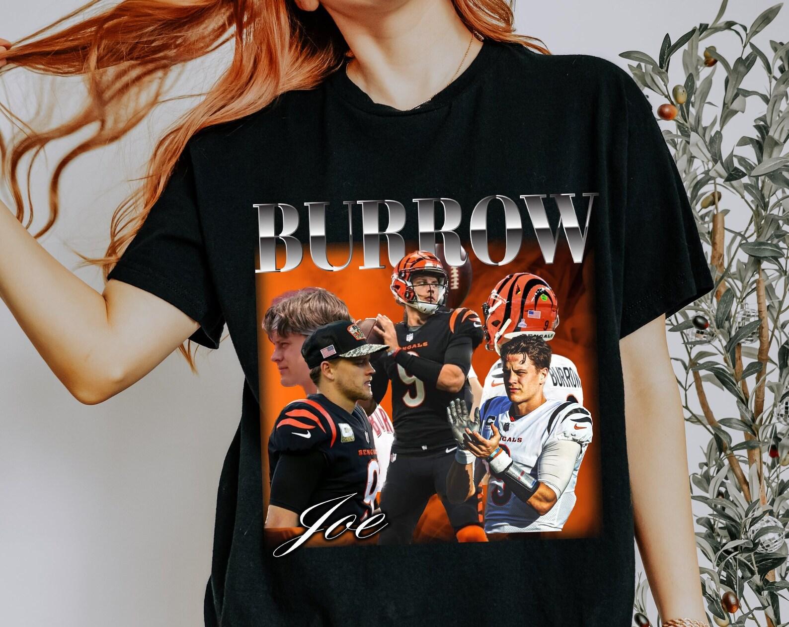 Joe Burrow Vintage Shirt Gildan 5000 Unisex, Joe Burrow gifts, football player, football shirt, bengals shirt XL