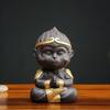 Purple Sand Monkey King Sun Wukong Tea Pet Cute Figurine Gongfu Tea Accessories Chinese Yixing Tea Set Zen Home Decor