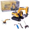 RC Multifunctional Excavator RC Kids Toy Construction Vehicle Radio Functional Excavator Toy Excavator, Bulldozer, Car, Car, Toy, Control,