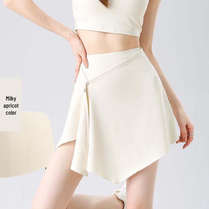 

Дышащие шорты для йоги с высокой посадкой и юбкой - Подтягивающие бедра, Ощущение обнаженности, Летняя одежда для фитнеса XXL