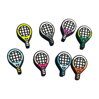 8Pcs Tennis Vibration Dampener Silicone Racquet Shock Absorbers Cartoon Tennis Racket Dampeners Tennis Accessories