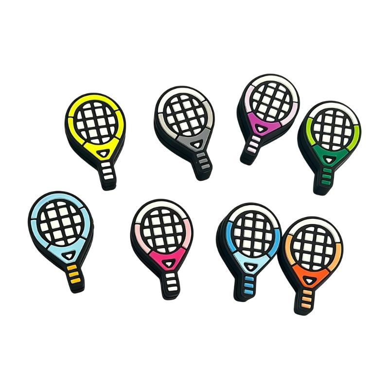 8Pcs Cartoon Tennis Racket Shock Absorbers Silicone Vibration Dampeners Racket String Shock Absorbers Enduring 1