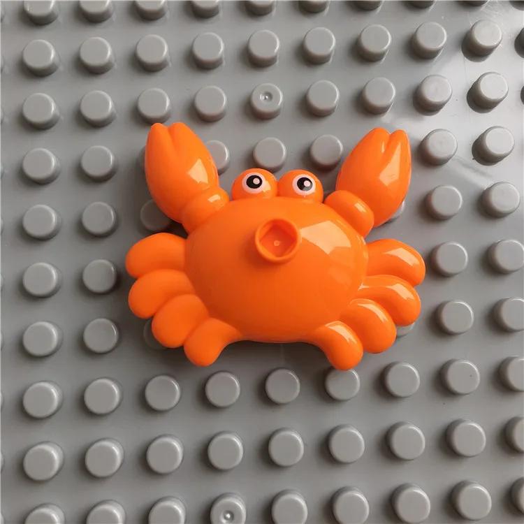 Large Building Block Set Zoo Animal Dinosaur Marine Creature Scale Modeling Horse Dog Cat Fish Compatible with Duplo Block Bricks