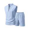 BFCCQB Men's Fashion Casual Summer Spring Sleeveless V Neck Pants Suits