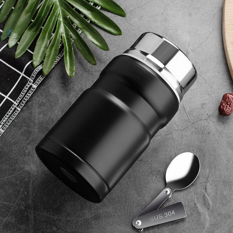 Stainless Steel Vacuum Thermal Pot, Large Capacity Insulated Cup, Portable Insulated Lunch Box for Men and Women, Suitable for Home Use