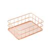 Minimalist Iron Art Desktop Organizer - Snack & Cosmetic Storage Basket