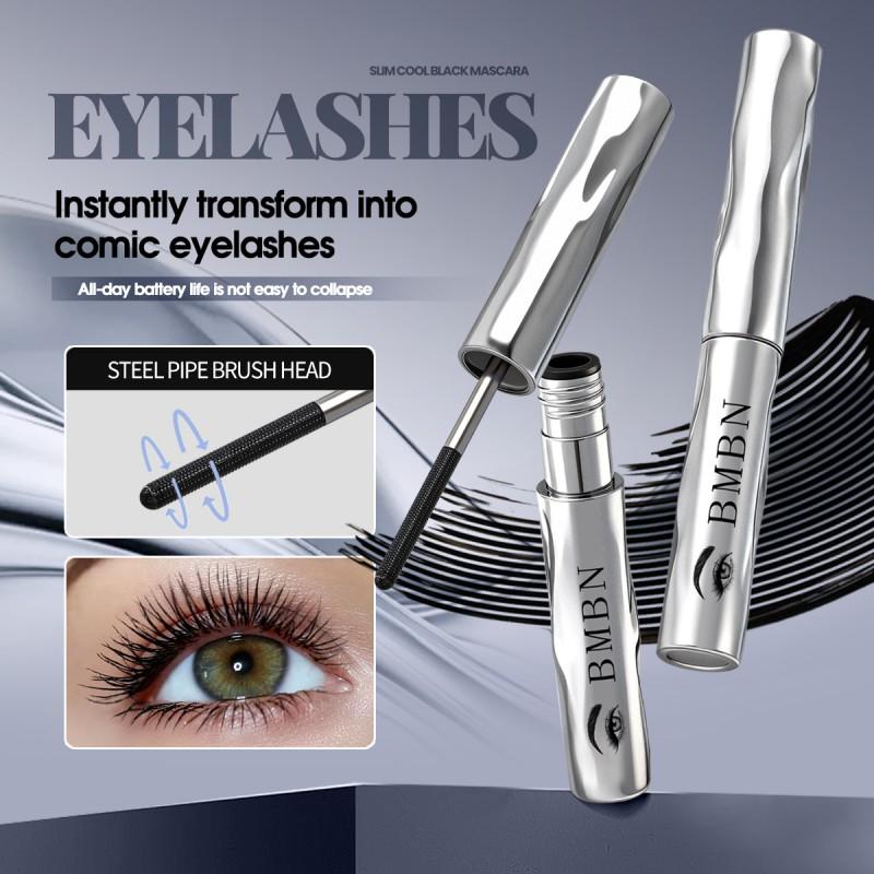 Mascara Tubo d'Acciaio - Formula Impermeabile e Resistente al Sudore per Infoltire, Allungare e Arricciare le Ciglia, Mascara con Design di Precisione a Tubo d'Acciaio