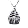 Hammered Horseshoe Pendant Necklace Western Cowboy Lucky Charm 40cm Short Chain