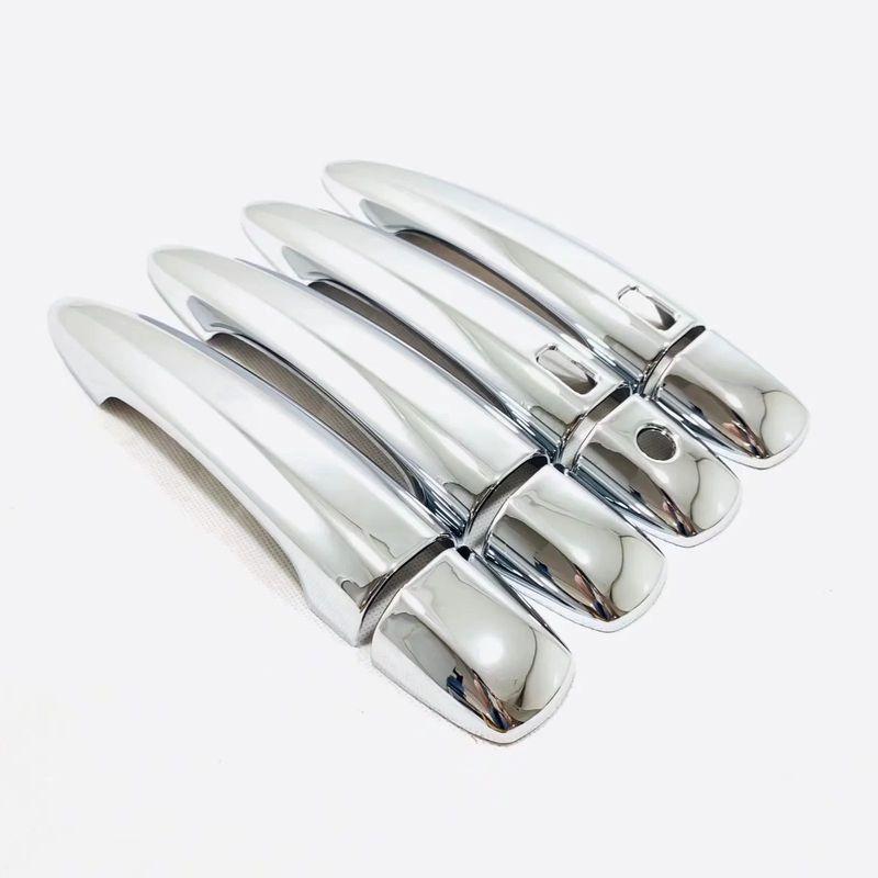 For Nissan Rogue    2024 ABS Chrome Carbon Fiber Door Handle Cover Trims Decoration Stickers Car Styling Accessories