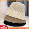 Cappello da Donna a Secchiello Estivo Vuoto Sottile Traspirante Cappello da Sole Femminile Cappello Panama da Spiaggia Pieghevole Outdoor Giapponese Lesure Cappello da Pescatore