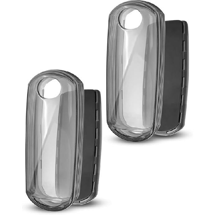 2 Pcs Key Fob Cover Soft TPU Car Key Fob Case Fit for Mazda 3 6 8 Miata MX-5 CX-3 CX-5 CX-7 CX-9, 4 Buttons Remote Key Protector Clear, Anti-Scratch