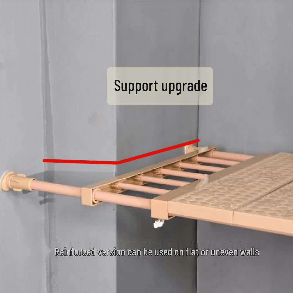 Telescopic Layered Storage Shelf for Wardrobe, Cabinet, or Bathroom – No Drilling Required