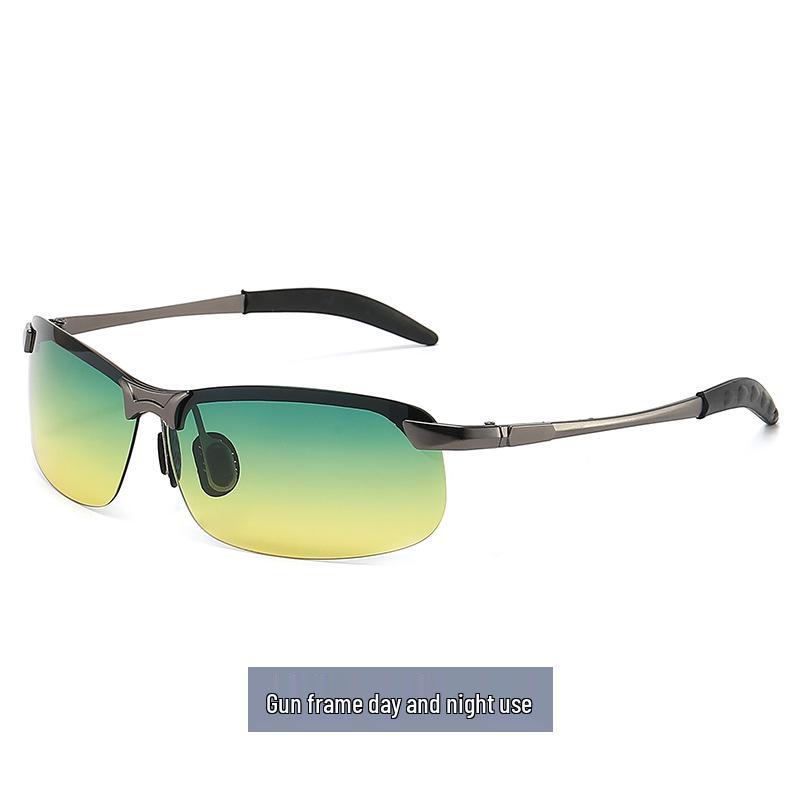 Smart Photochromic Zinc Alloy Sunglasses for Outdoor Fishing & Cycling - Day & Night Eye Protection