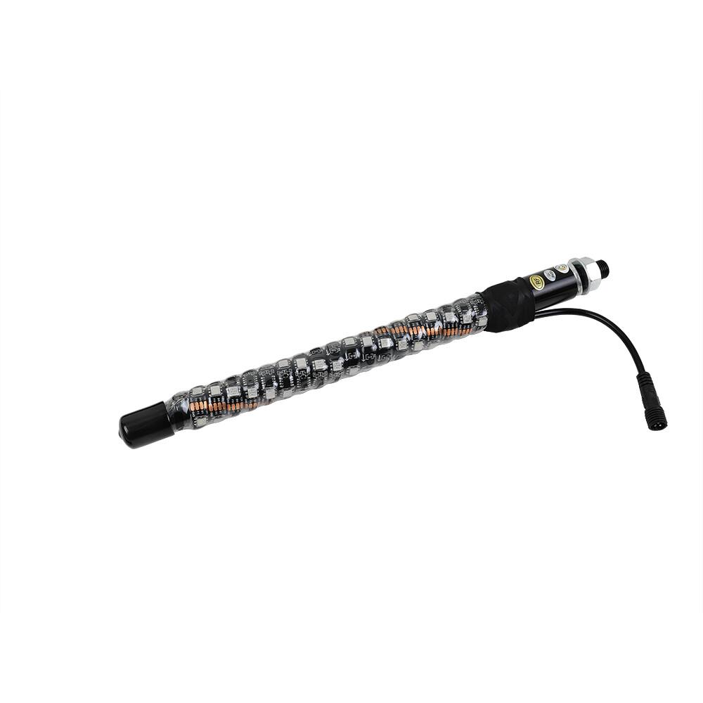 1ft LED Whip Remote RGB Chasing Antenas LED Light For ATV Polaris RZR UTV Buggy