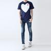 Comme des Garçons PLAY COMME Des GARCONS PLAY White Heart T-Shirt 'Navy' Men's AZ-T184-051-1