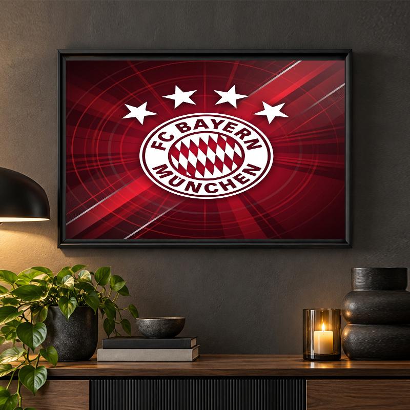 Bayern Munich Diamond Painting Kit 5D Full Drill DIY Diamond Mosaic Wall Art Home Decor