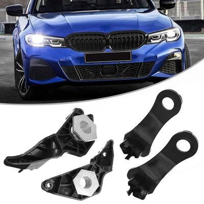 4pc Car Front Headlight Repair Kit Bracket Clips Car Headlamp Repair Fixed Clip Replacement Accessories for BMW 5 Series E60 E61