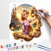 Disney Rapunzel oil painting art painting kit handmade diy gift home decoration wall decor princess character design for craft project