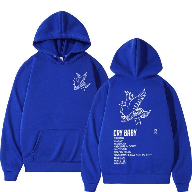 Rapper Lil Peep CryBaby Musikalbum Hoodies Herren Damen Mode Hip Hop Übergroßes Sweatshirt Herbst Winter Fleece Warm Pullover
