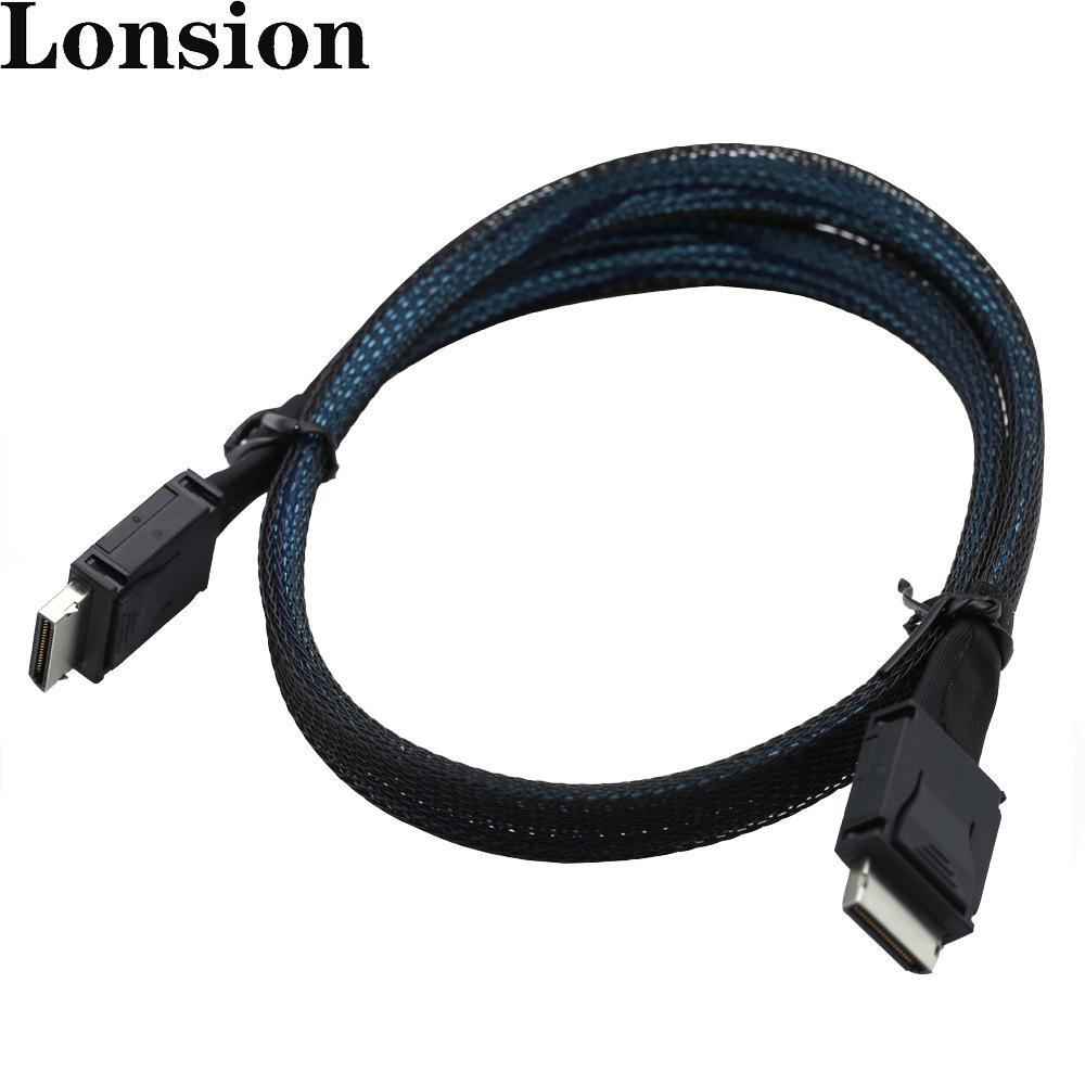 PCIe Oculink SFF-8611 4i to Mini SAS SFF-8611 4i High-Speed Server Cable