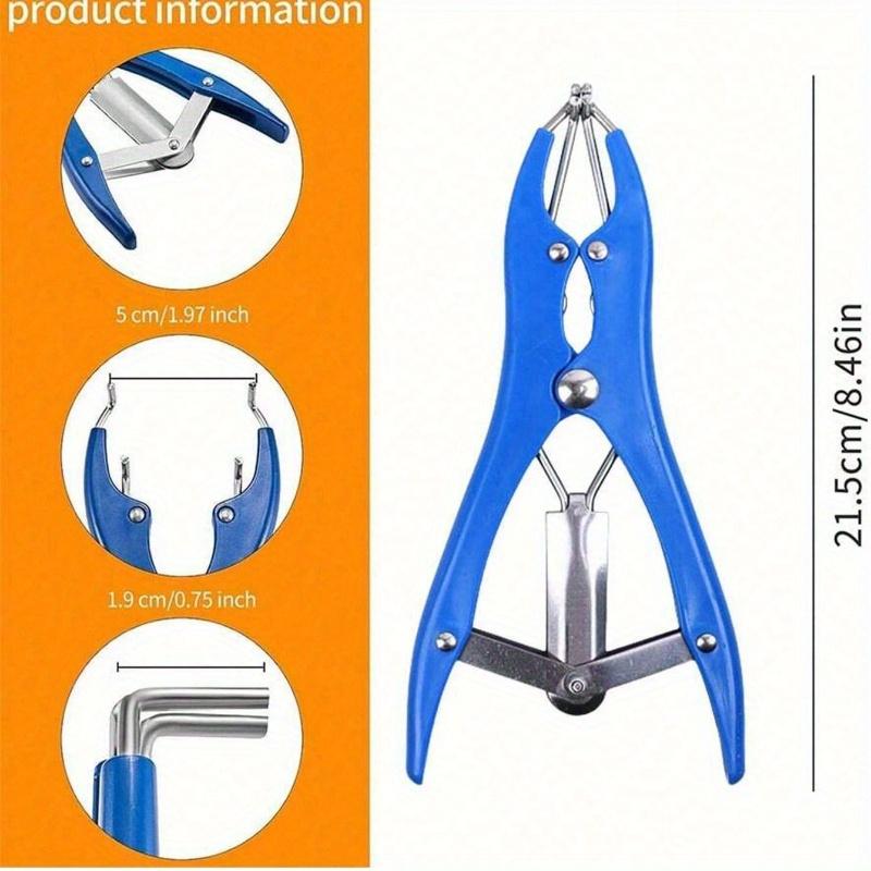 1PC Balloon Expander Pliers Balloon Stuffing Tool Blue Stainless Steel Balloon Stretcher Sequin Filling Pliers for Filling Balloon Sequins Petals