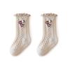Cotton Baby Girls Socks Autumn Winter Boneless Newborn Sock Ruffle Long Sock Toddler Princess Knee High Stockings 0-3 Years Old