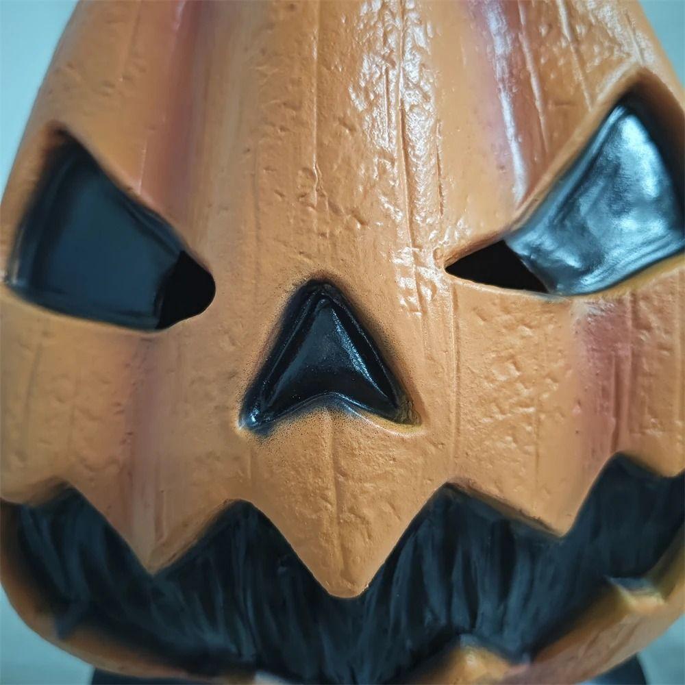 Latex Halloween Pumpkin Head Mask Novelty Masquerade Mask Scary Pumpkin Mask Fancy Dress