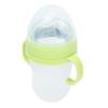 Baby Cereal Bottle Silicone Unisex Baby Squeeze Cereal Feeding Flow Bottle with Food Dispensing Spoon for Infant