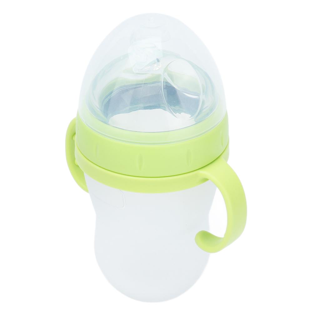 Baby Cereal Bottle Silicone Unisex Baby Squeeze Cereal Feeding Flow Bottle with Food Dispensing Spoon for Infant