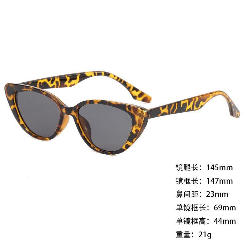 Foreign Trade Retro Triangular Small Frame Cat Eye Sunglasses Sunglasses Shading Women'S Sunglasses