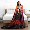 Moonlit Woman with Roses Blanket for all seasons blanket lunch break throw gift