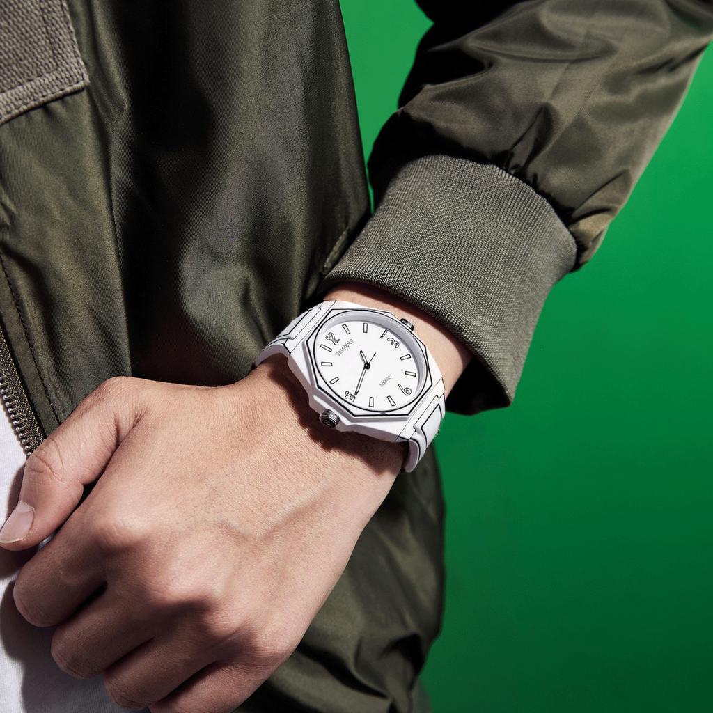 Animationsstil Uhr Männlich Zweidimensionales Konzept Studentin Leuchtend Persönlichkeit Kreativ Paar Quarz Uhr