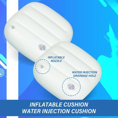 Whirlpool Sitzerhöhung Aufblasbar Wassereinspritzung Doppelnutzungskissen Bad SPA Sitzpolster Badewanne Anti-Hämorrhoiden Aufblasbares Kissen
