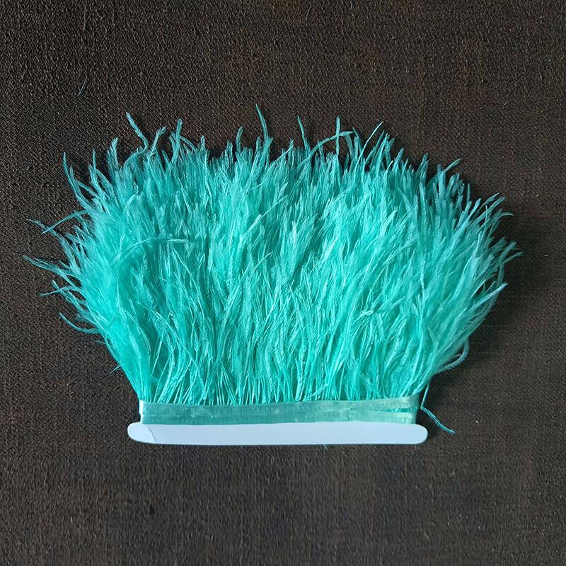 Natural Ostrich Feather Ribbon Trim 10M Diy Sewing Decor for Wedding Dress Clothing Craft Needlework Handicraft Feather Cloth