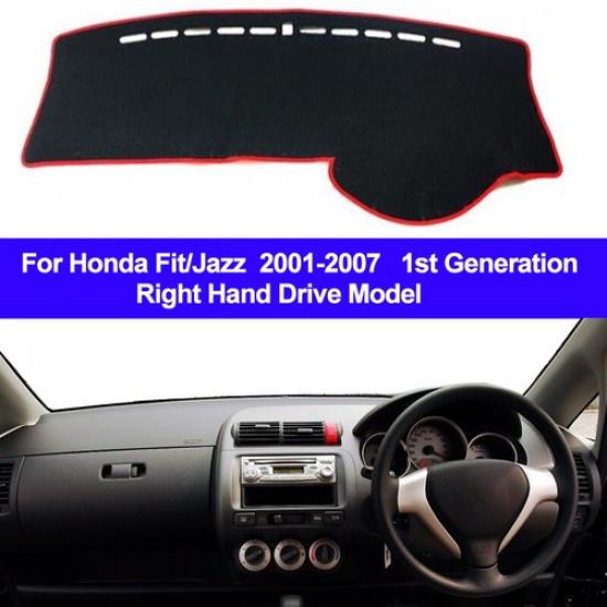 Car Dash Mat Dashboard Cover Carpet For Honda Fit Jazz 2001- 2004 2005 2006 2007