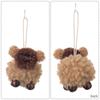 2pcs Cute Plush Puppy Pendant White Christmas Tree Decoration  Home Xmas Decoration