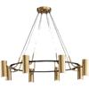 Minimalist Chandeliers Gold LED Black Ring Living Room Dining Lighting Bedroom Hanglamp  Wire Adjustable